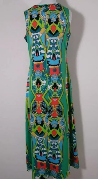 Vintage Pucci Print inspo Style 90s psychedelic mod Bold dress - Picture 7 of 8